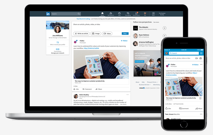 linkedin-sponsored-content-options